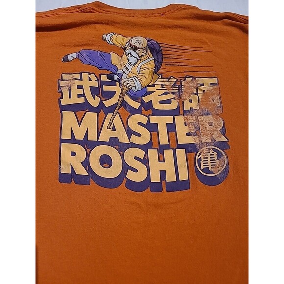 DRAGON BALL Z Master Roshi Long Sleeve T-Shirt Men Size Med DBZ ROSHI 90's Era - Picture 7 of 8